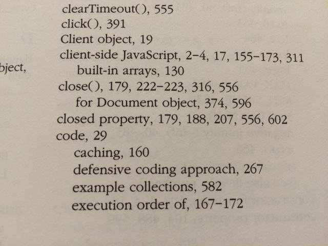 1997 index of 'The Definitive Guide'. Term 'closure' doesn't exist.